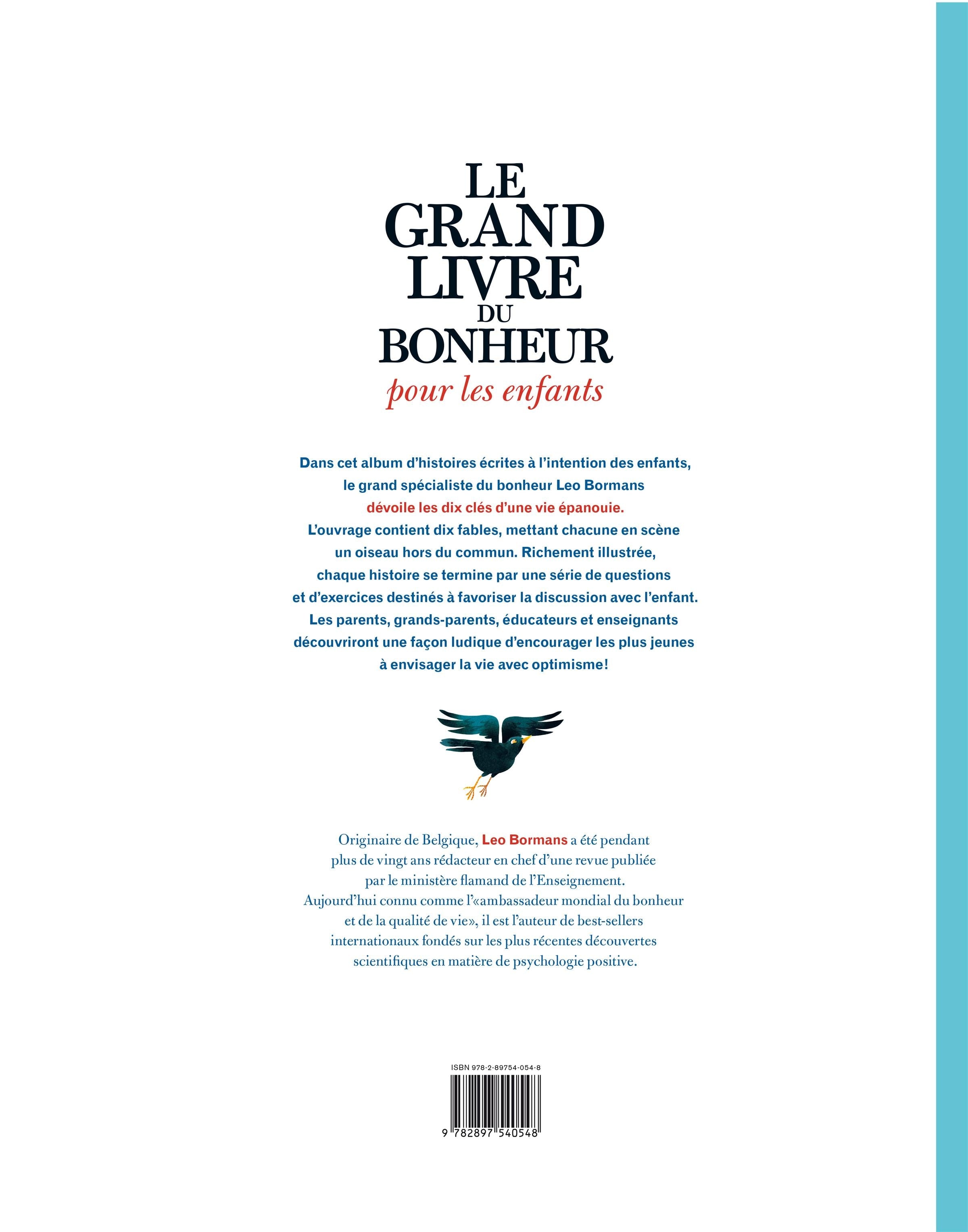 Couverture du livre de Le grand livre du bonheur pour les enfants - papier format