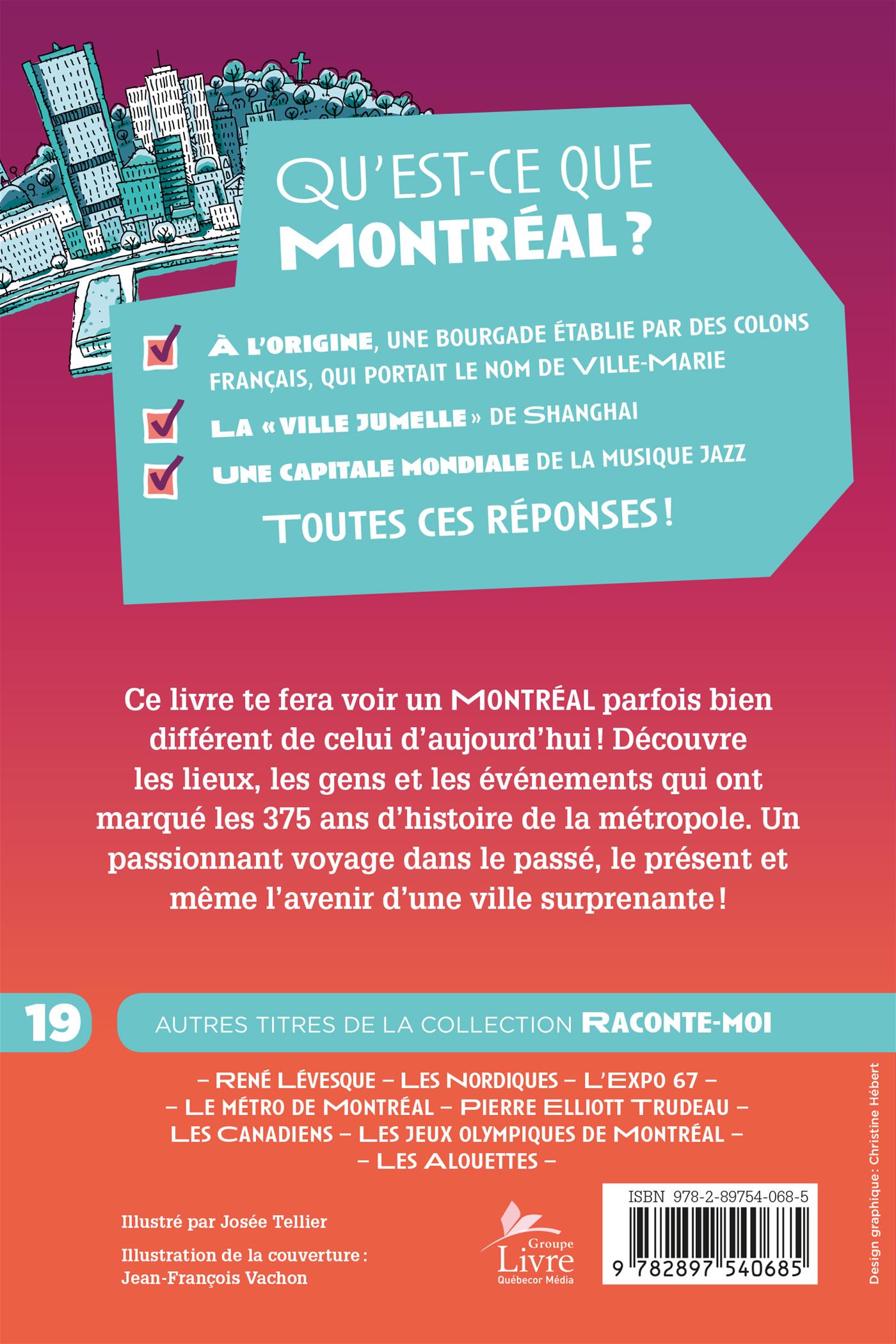 Couverture du livre de Raconte-moi Montréal - papier format