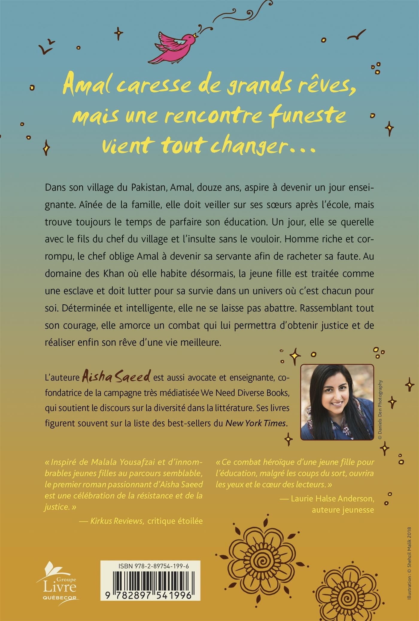 Couverture du livre de Le courage d'Amal - papier format