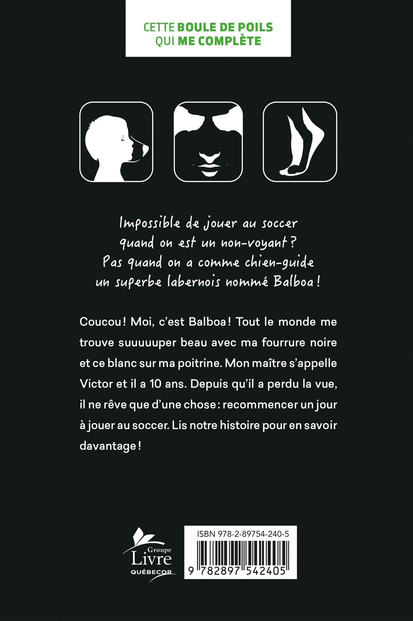 Couverture du livre de Balboa et Victor : mon chien, mes yeux - papier format