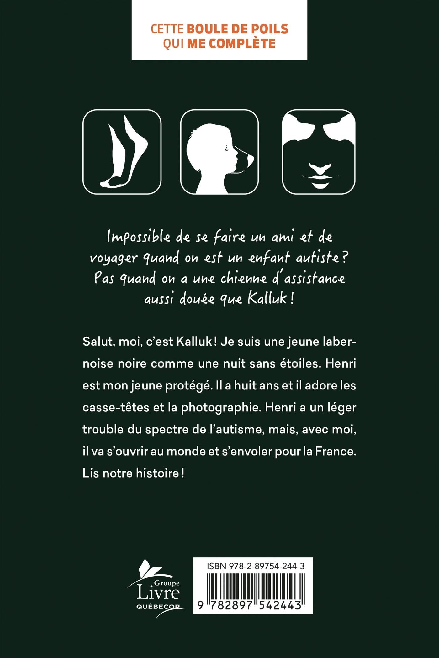 Couverture du livre de Kalluk et Henri : mon chien, mon lien avec le monde - papier format