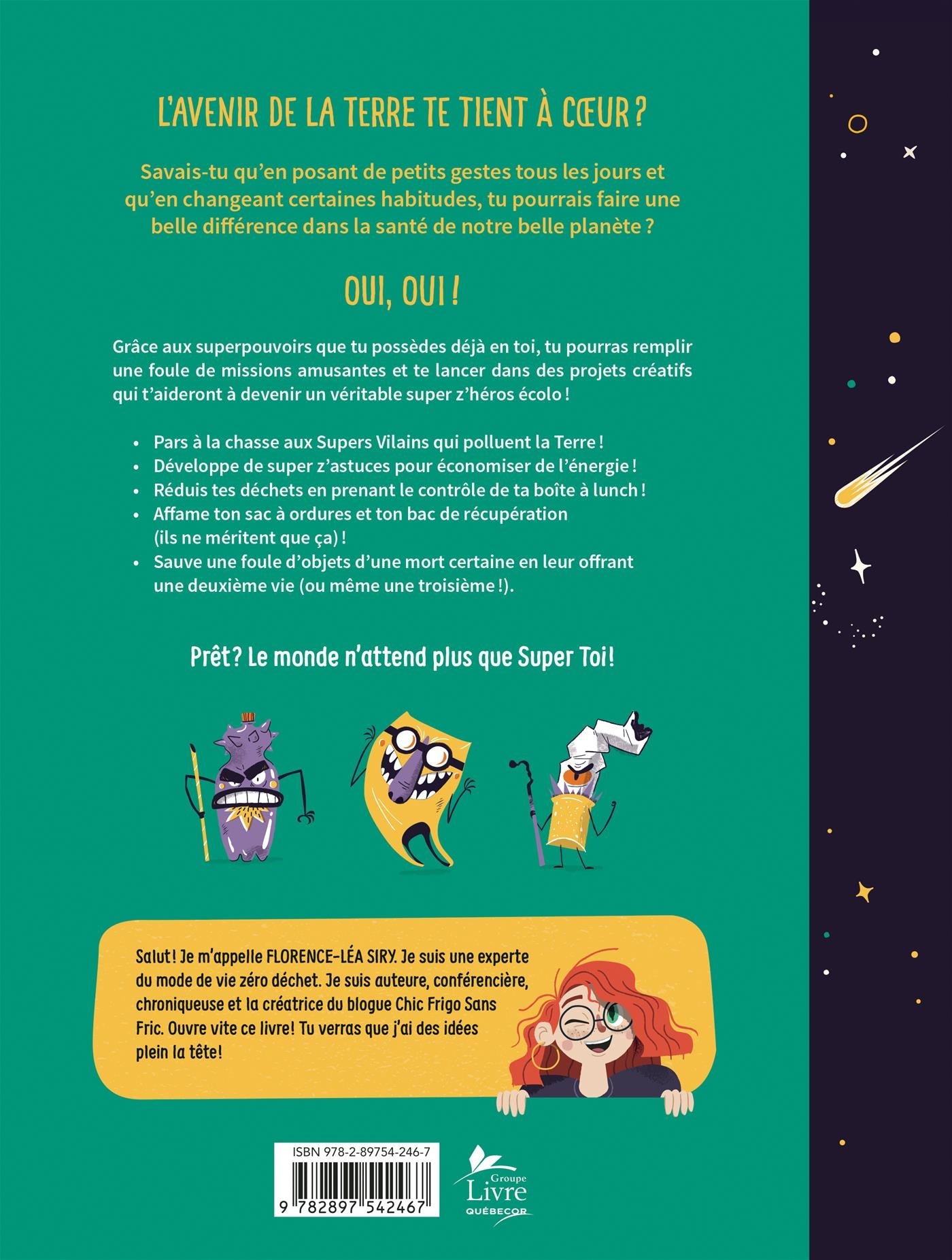 Couverture du livre de La planète dont tu es le super z'héros écolo - papier format