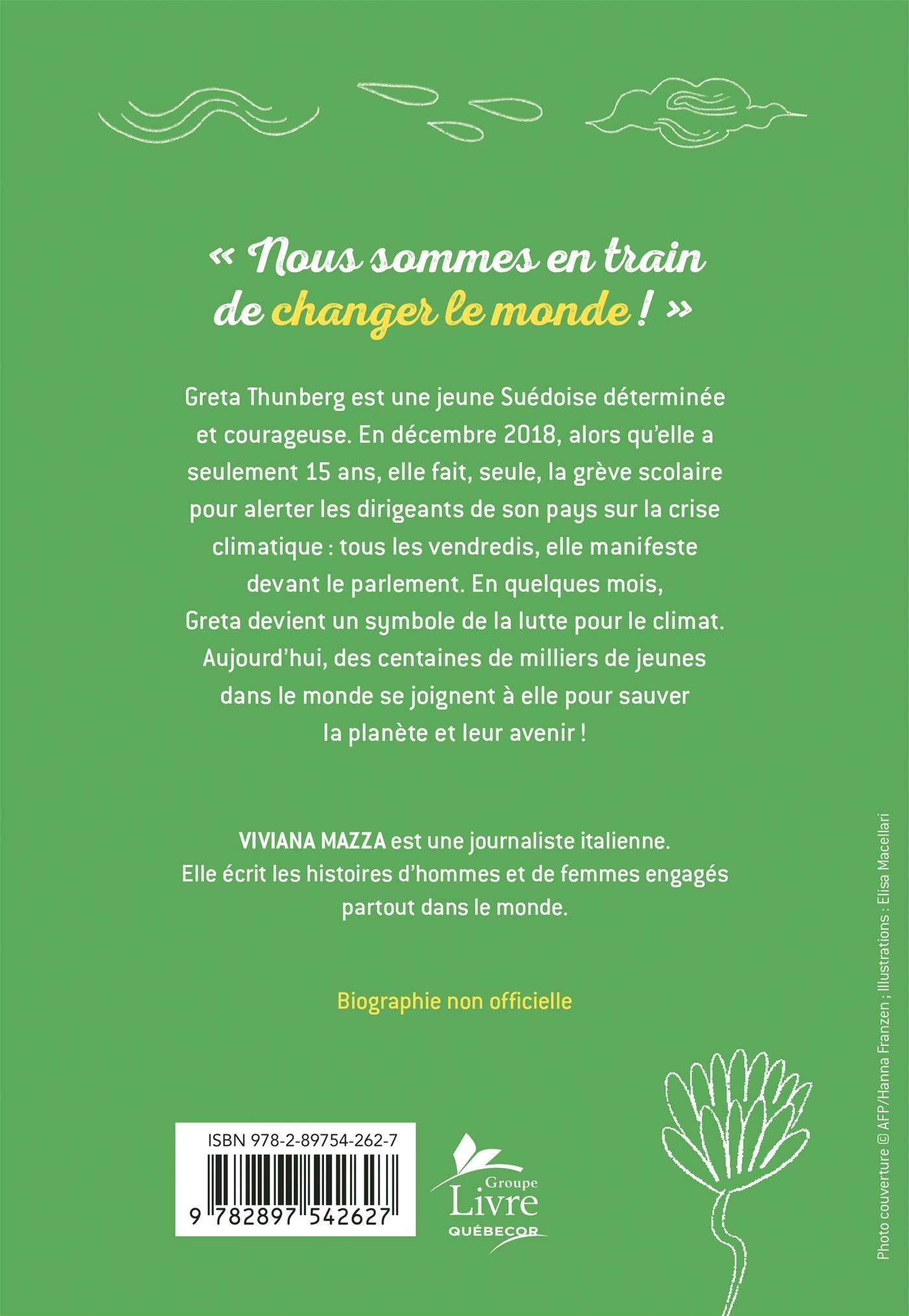 Couverture du livre de Greta : la voix d'une génération - papier format