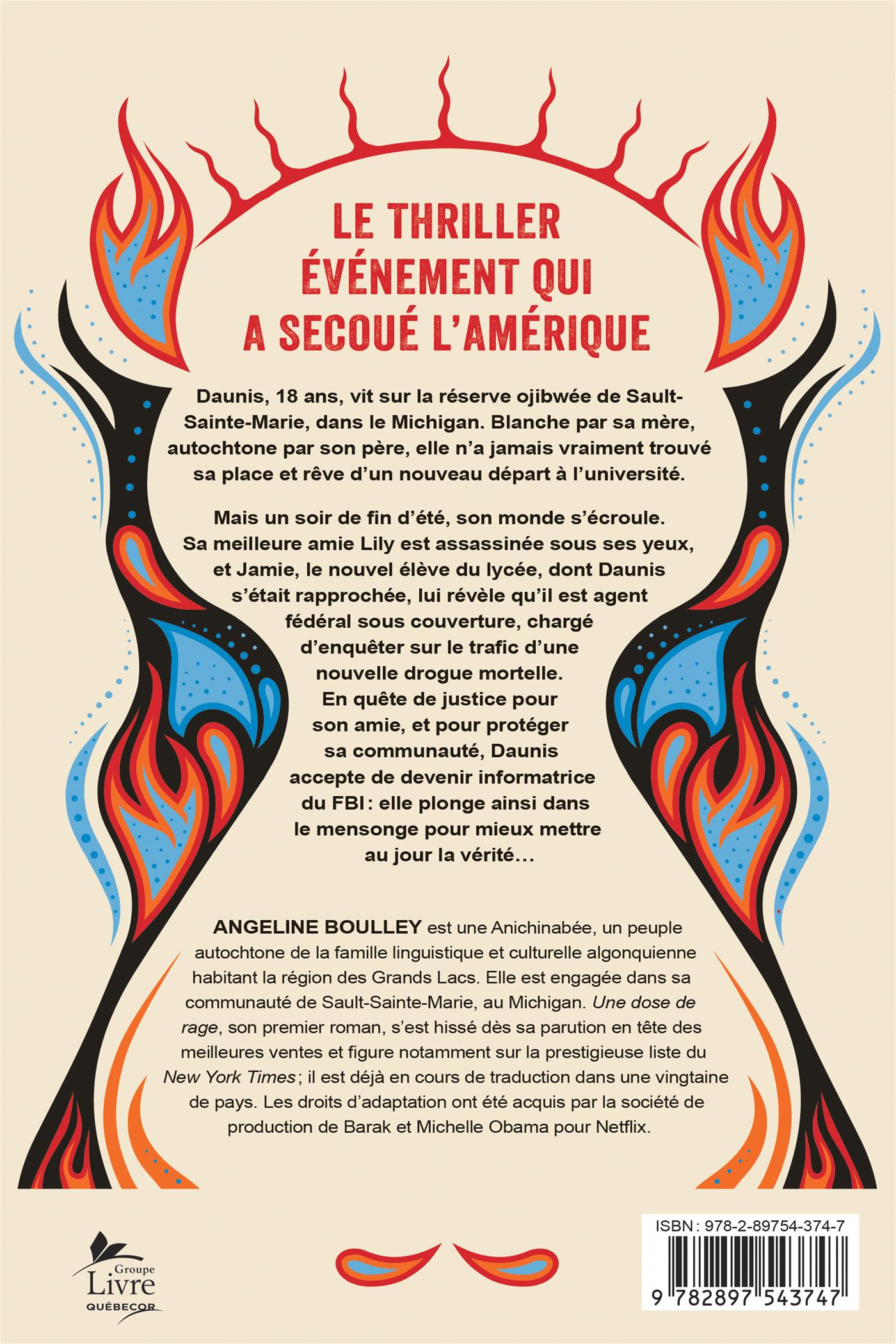 Couverture du livre de Une dose de rage - papier format