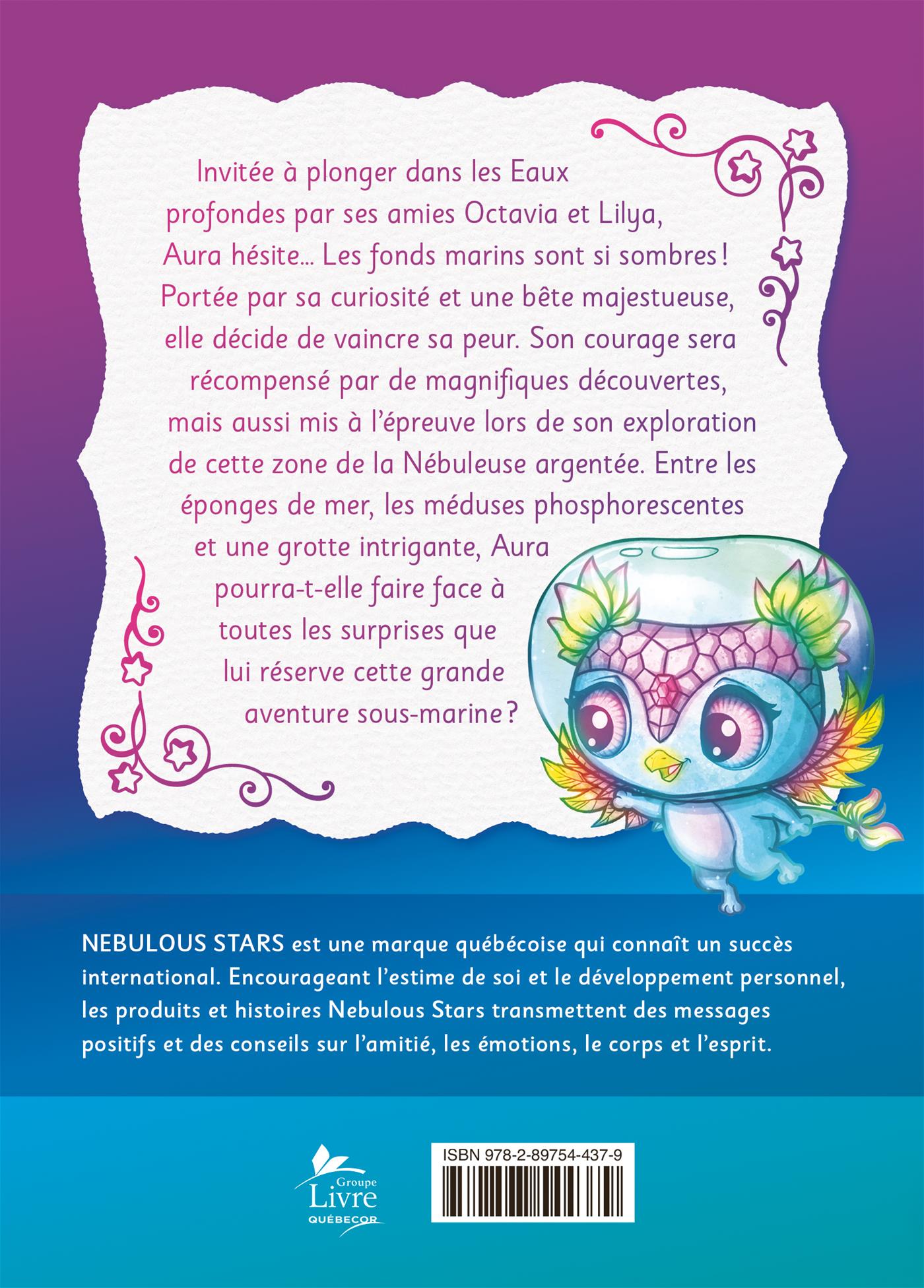 Couverture du livre de Aura et les mystères marins - papier format