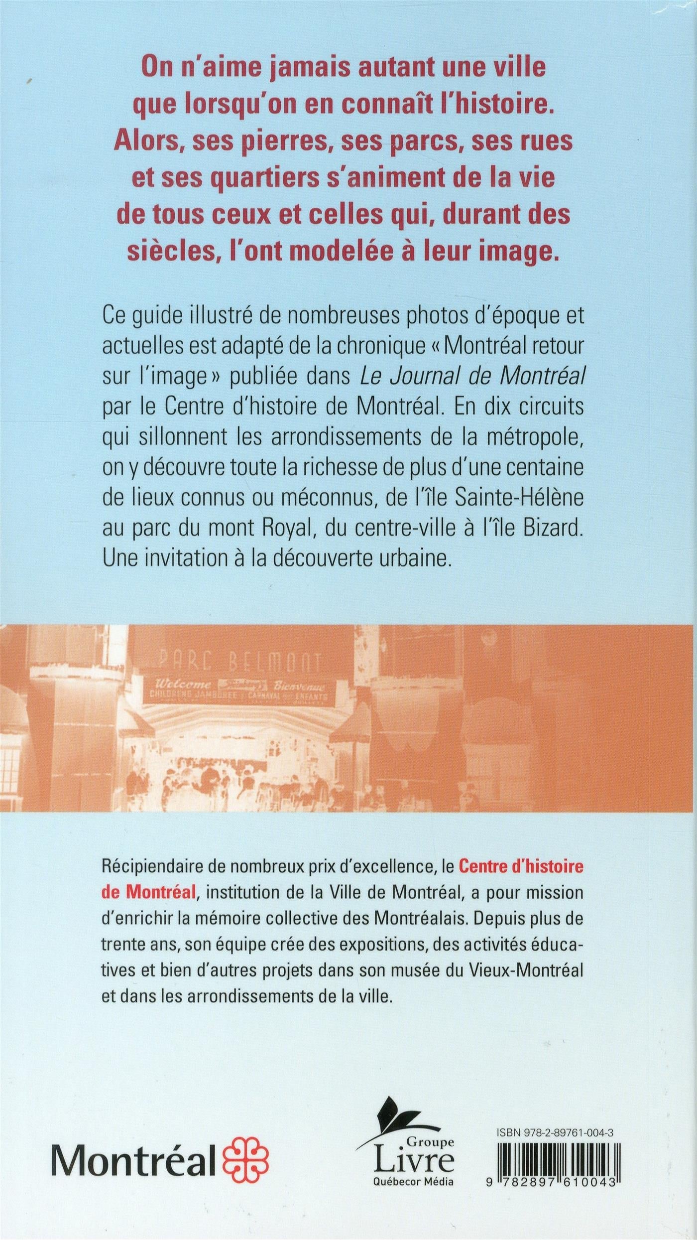 Couverture du livre de Promenades historiques à Montréal - papier format