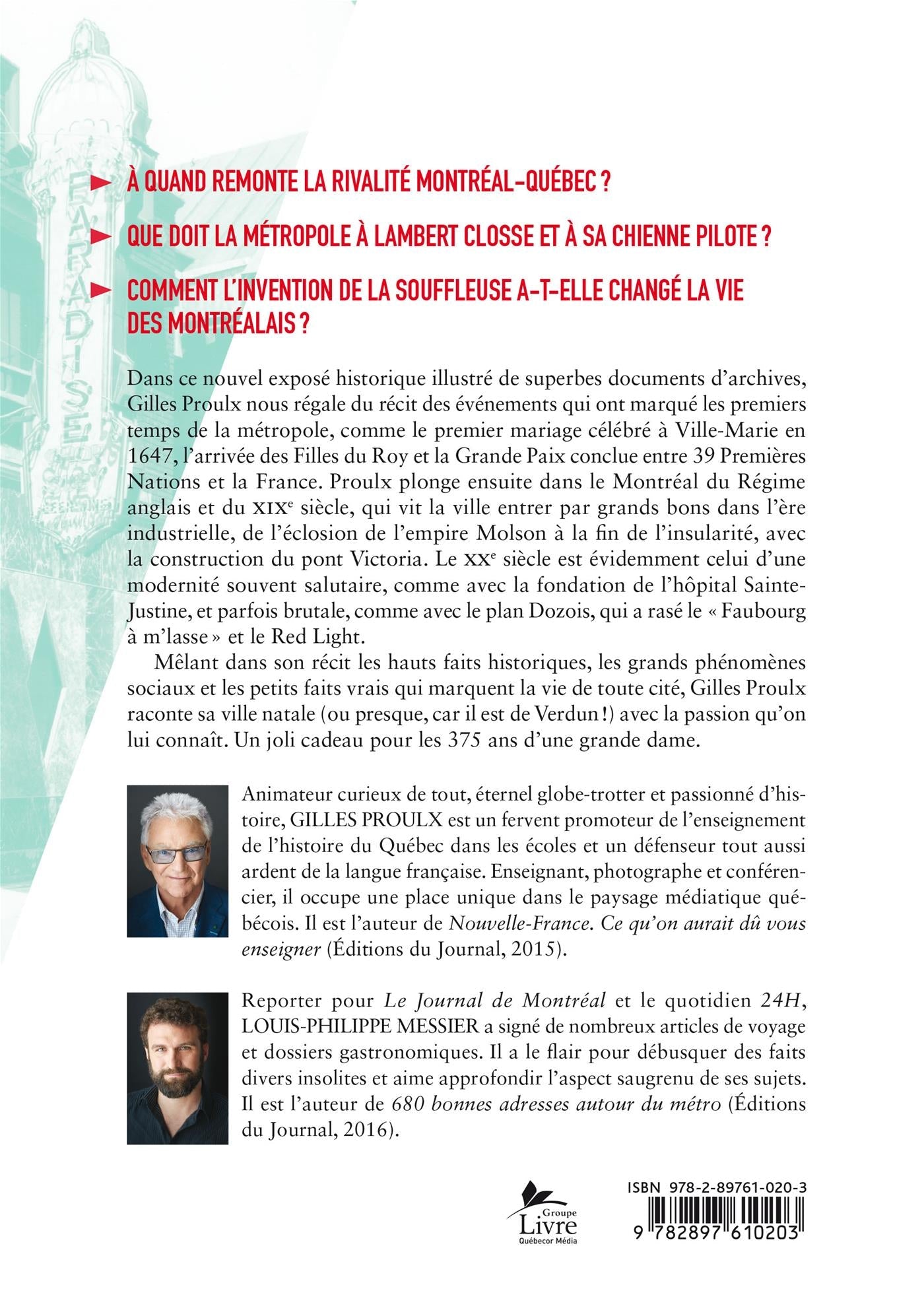 Couverture du livre de Montréal : 60 événements qui ont marqué l'histoire de la métropole - papier format