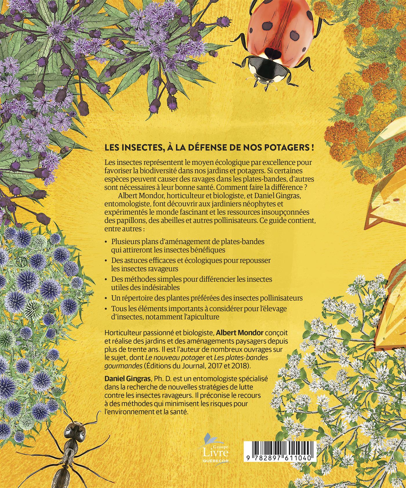 Couverture du livre de Des bestioles et des plantes : comment attirer les insectes bénéfiques et éloigner les ravageurs - papier format