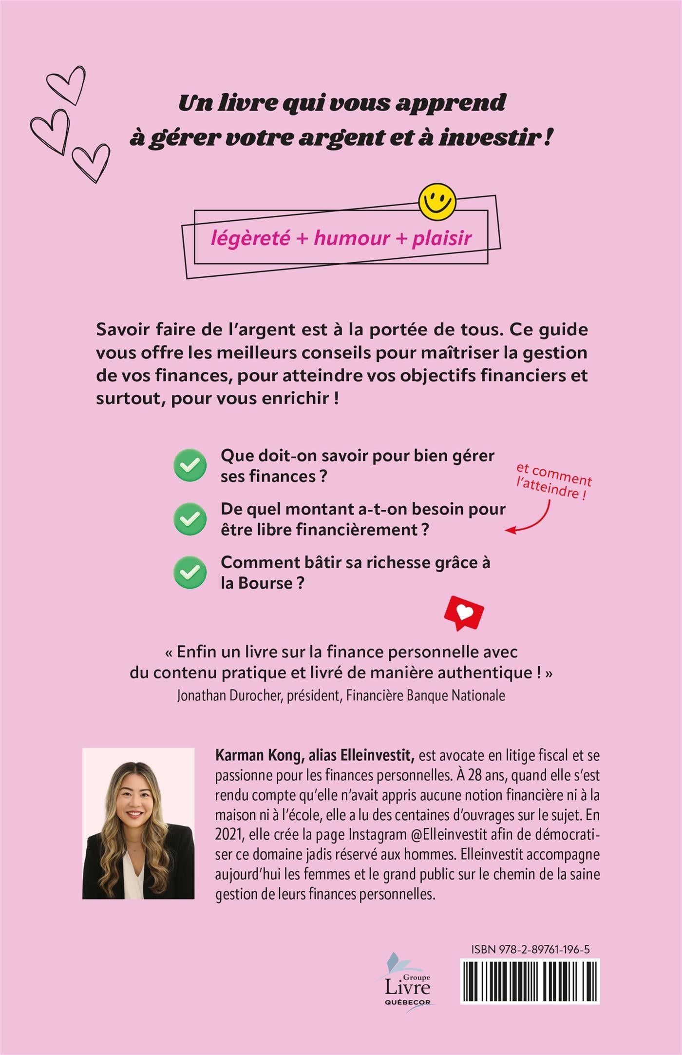 Couverture du livre de Elle investit - papier format