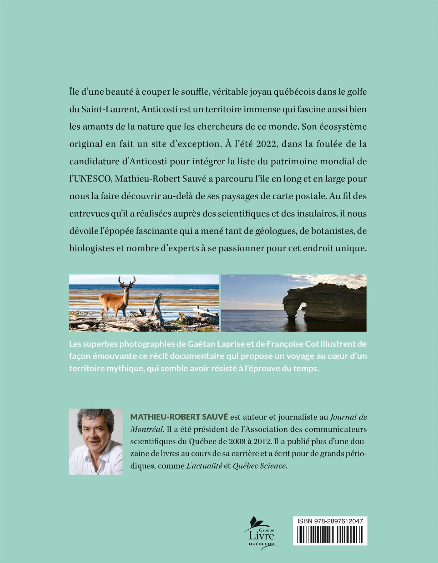 Couverture du livre de Anticosti - papier format