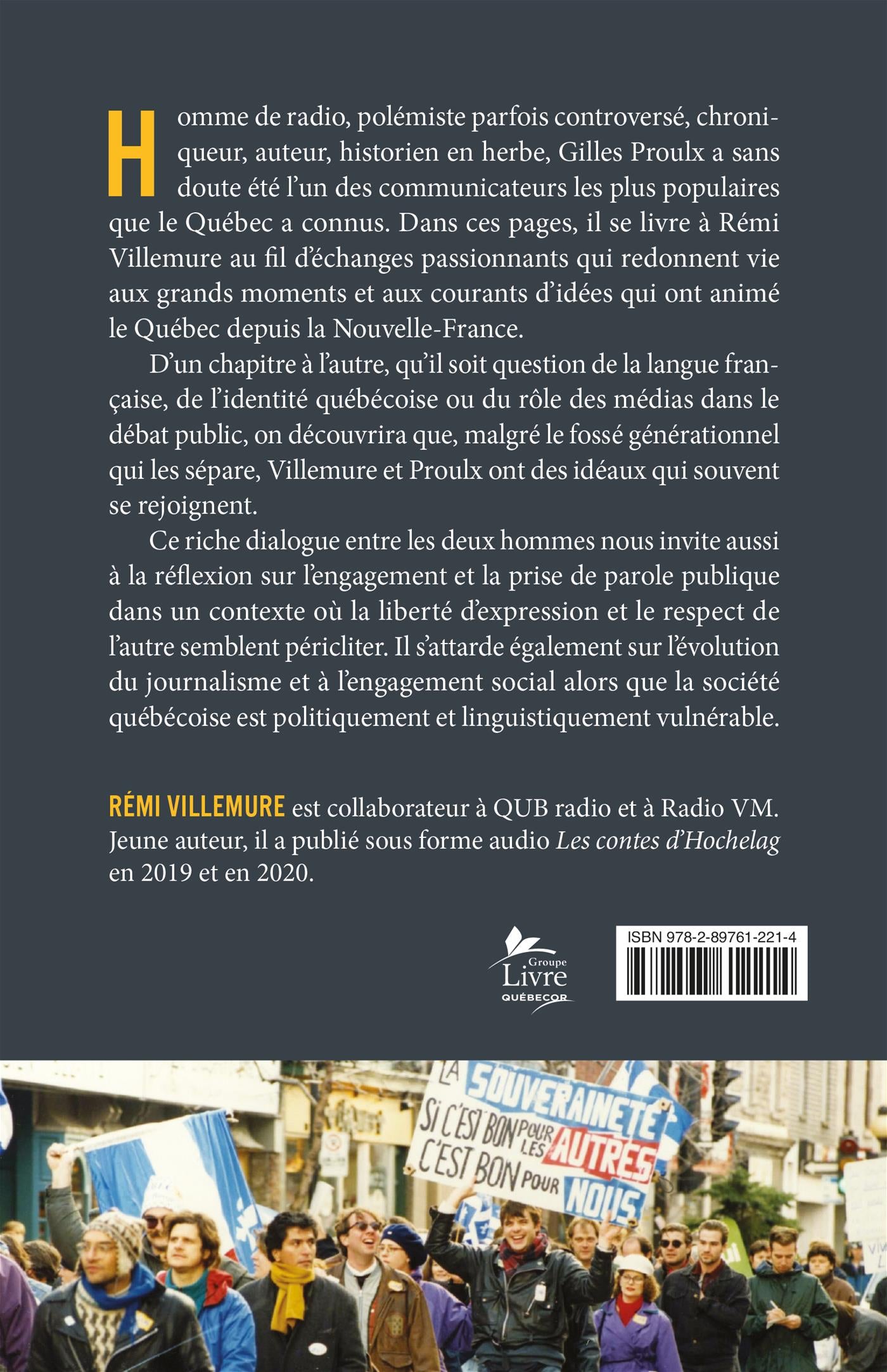 Couverture du livre de Ne jamais se taire : mes échanges avec Gilles Proulx, le délinquant des ondes - papier format
