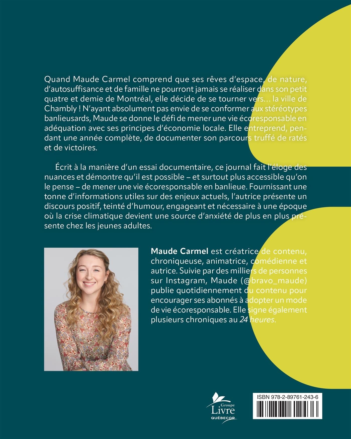 Couverture du livre de Journal d'une écolo en banlieue - papier format