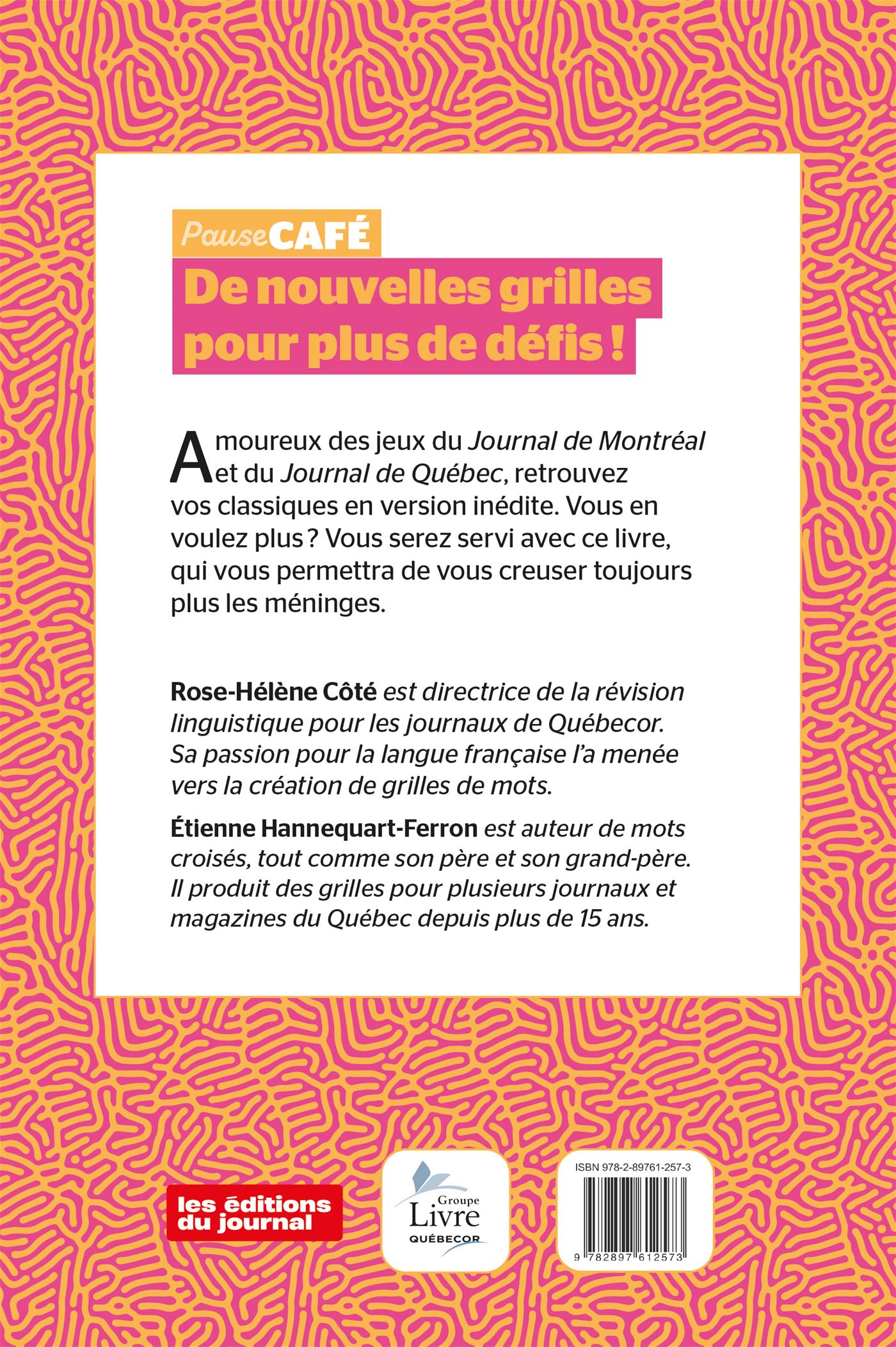 Couverture du livre de Pause-café - Mots fléchés - Vol.3 No.2 - papier format