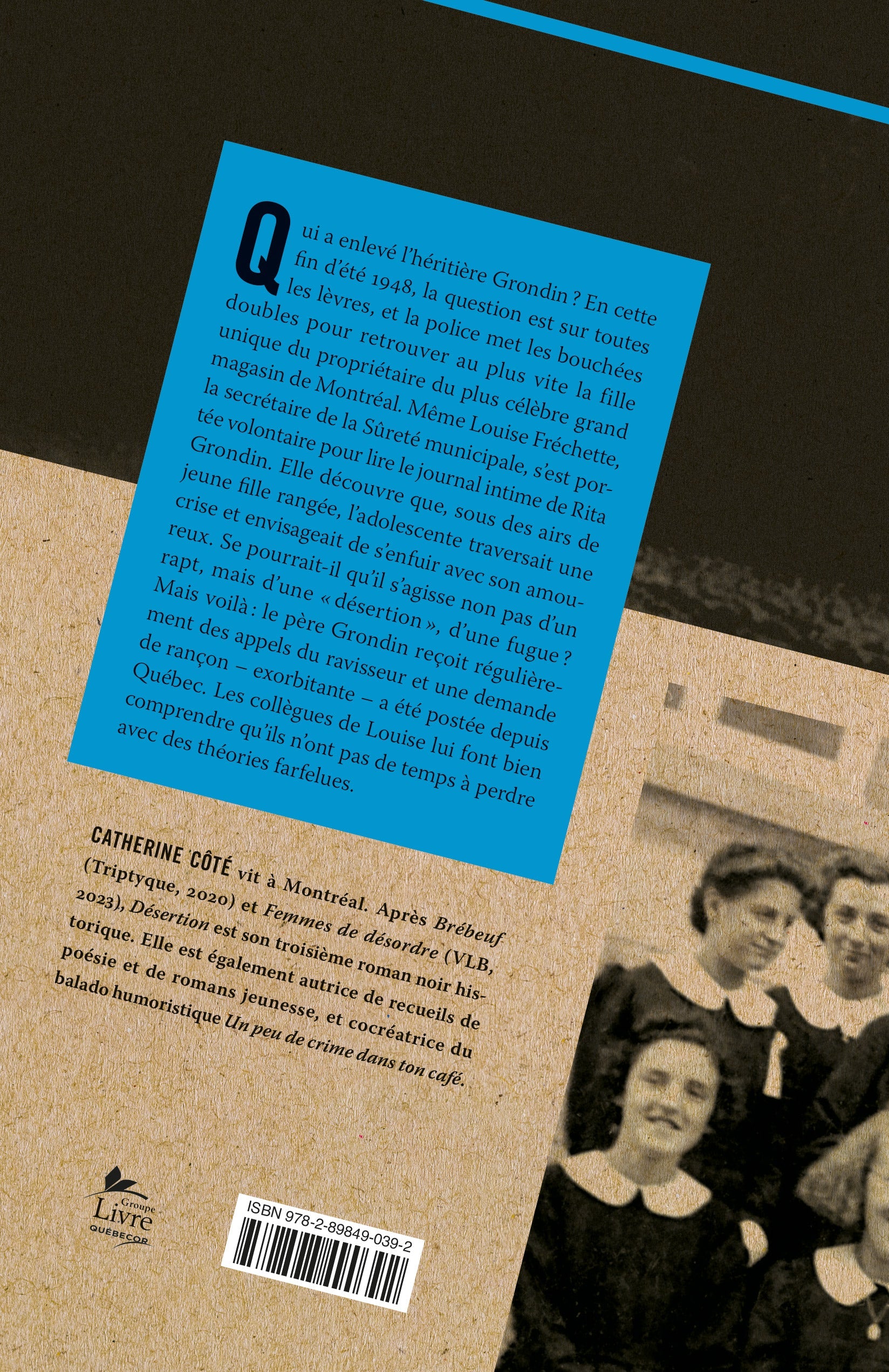 Couverture du livre de Désertion - papier format