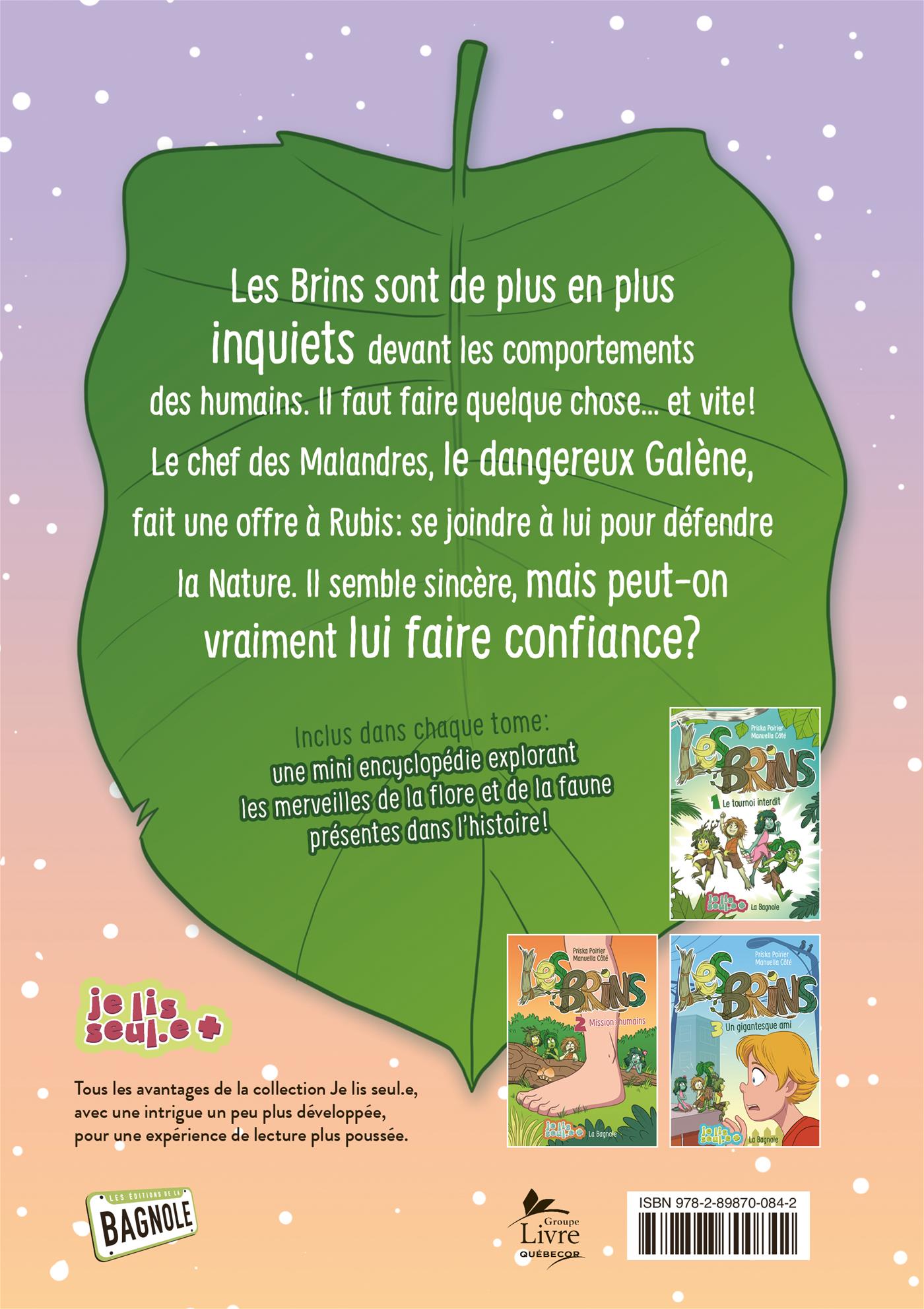 Couverture du livre de Les Brins 4 - La promesse de Galène - papier format