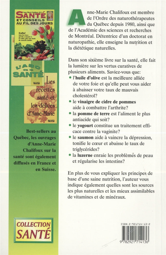 Couverture du livre de La Santé par les super-aliments - papier format