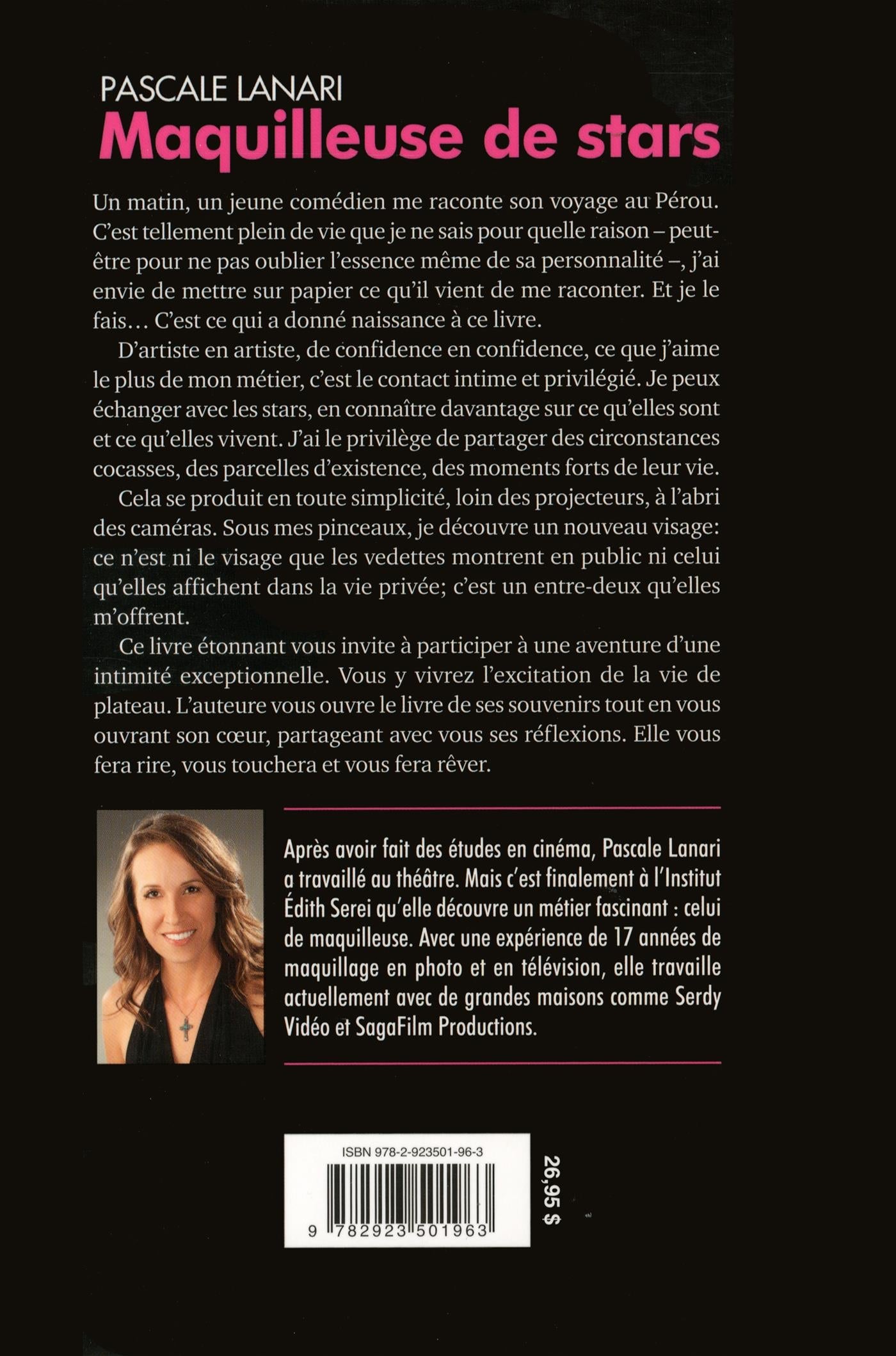 Couverture du livre de Maquilleuse de stars : je les maquille, elles se confient... - papier format