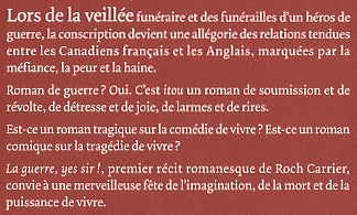 Couverture du livre de La guerre, yes sir! - papier format