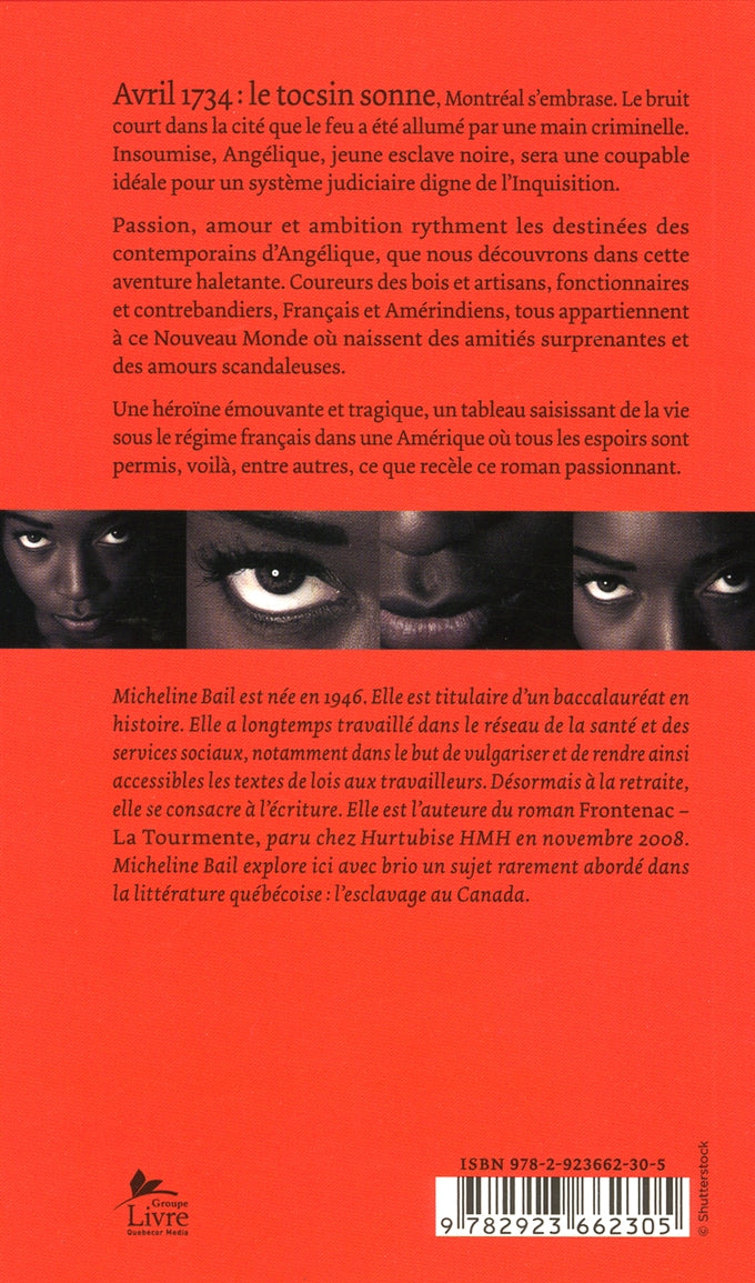 Couverture du livre de L'esclave - papier format