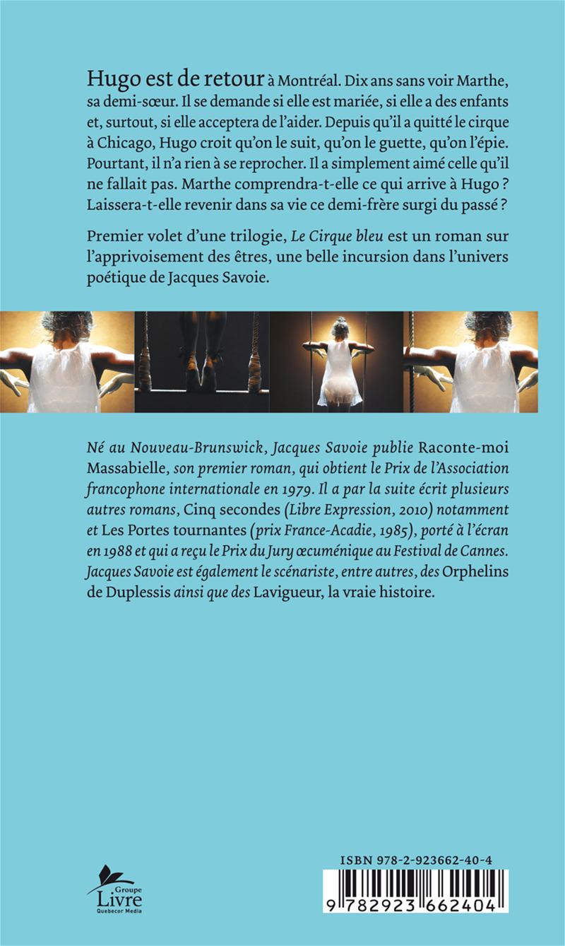 Couverture du livre de Le cirque bleu - papier format