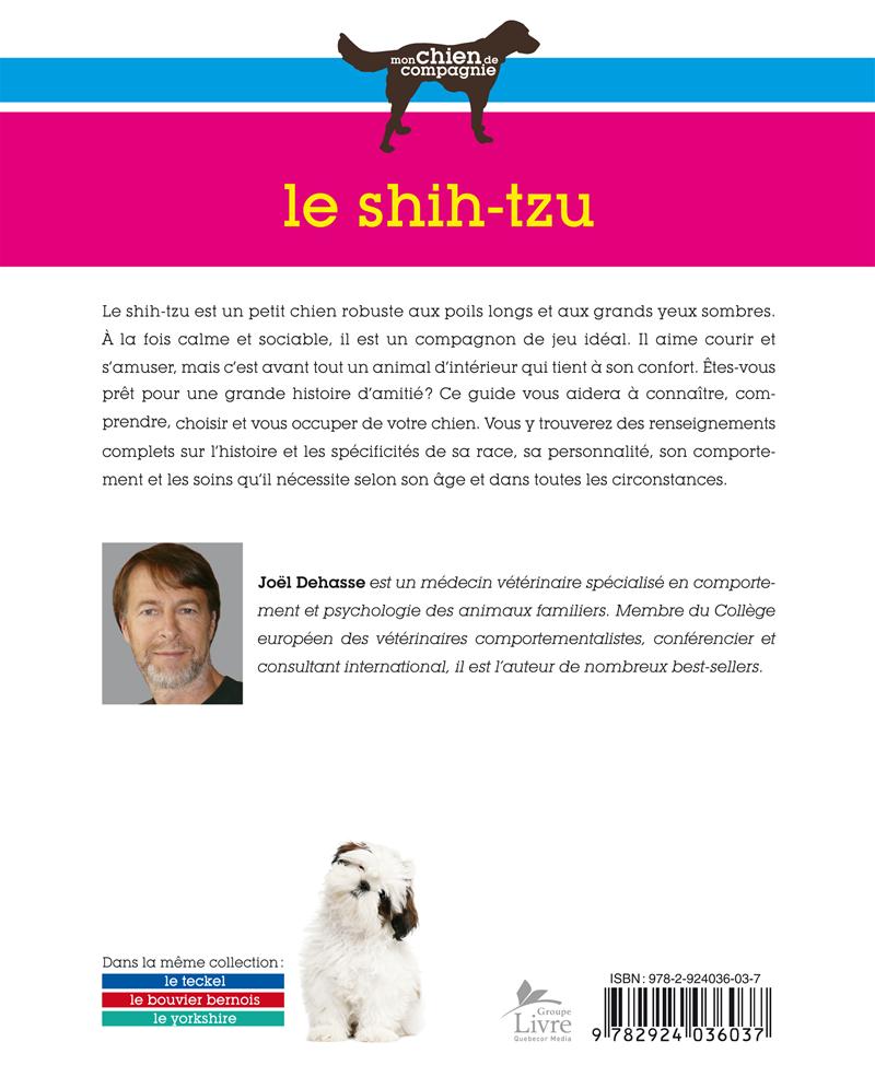 Couverture du livre de Le shih-tzu - papier format