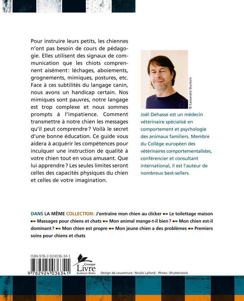 Couverture du livre de Mon chien est bien élevé : l'abc de l'éducation - papier format