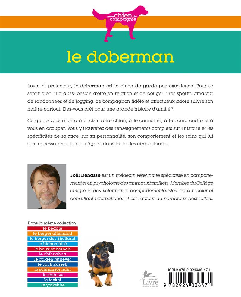 Couverture du livre de Le doberman - papier format