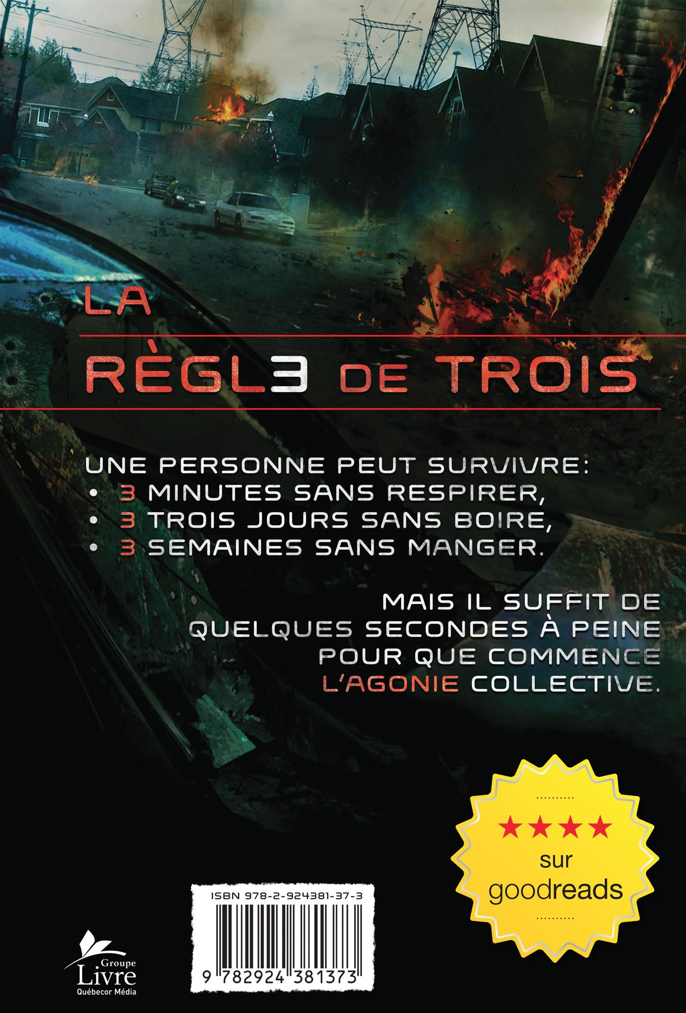 Couverture du livre de La règle de trois - papier format