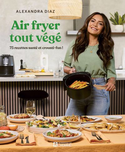 Couverture du livre de Air fryer tout végé - papier format