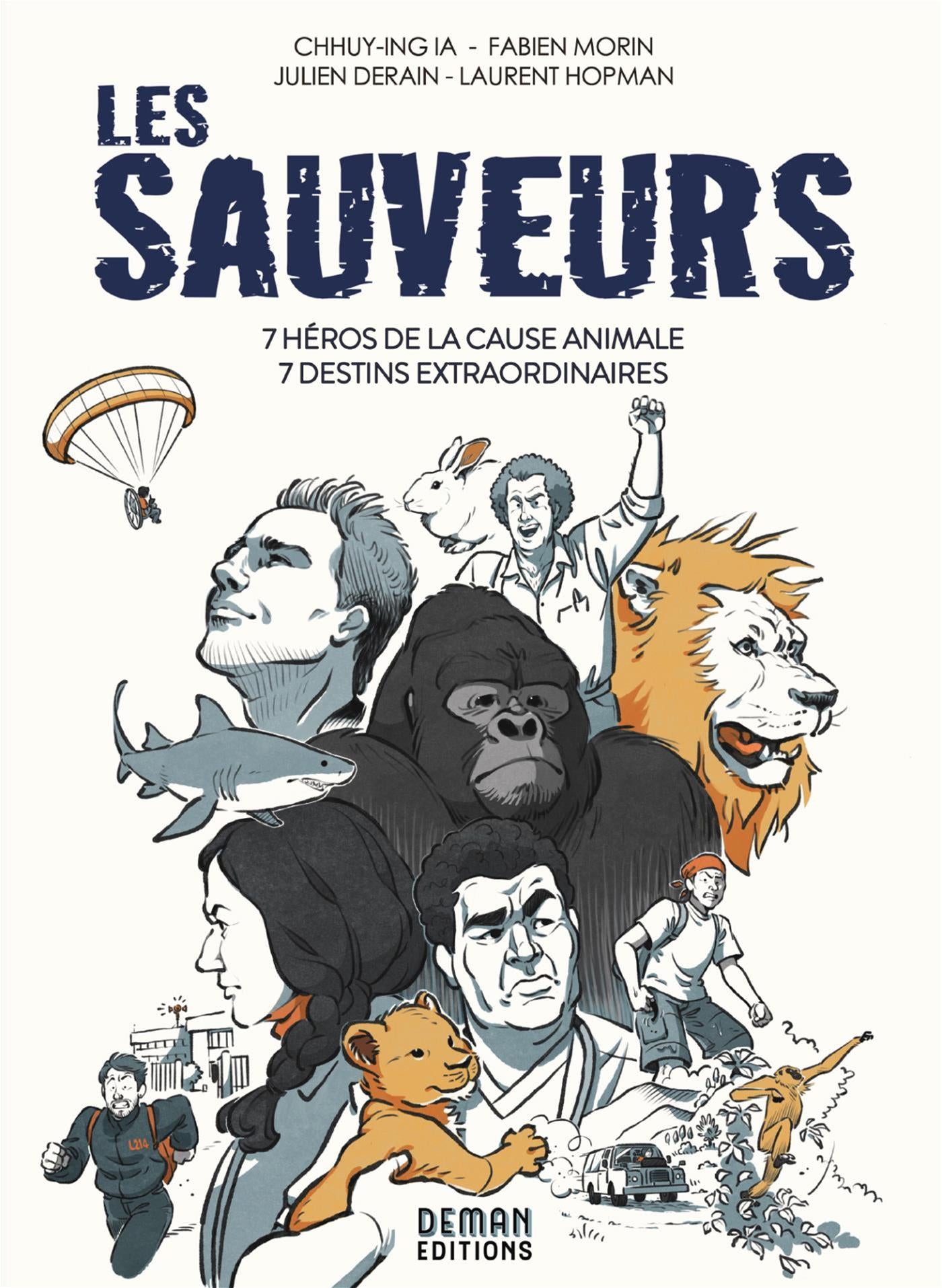 Couverture du livre de Les sauveurs - papier format