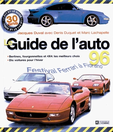 Couverture du livre de Le Guide de l'auto 1996 - papier format