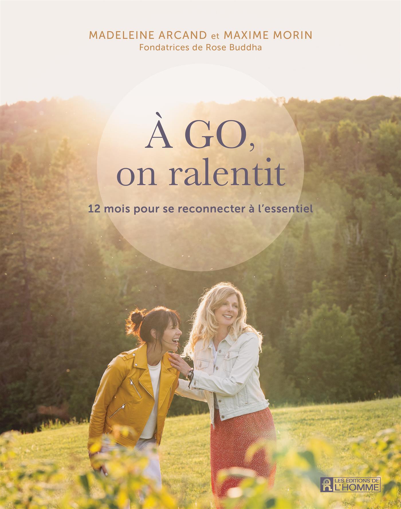 Couverture du livre de À go, on ralentit : 12 mois pour se reconnecter à l'essentiel - papier format