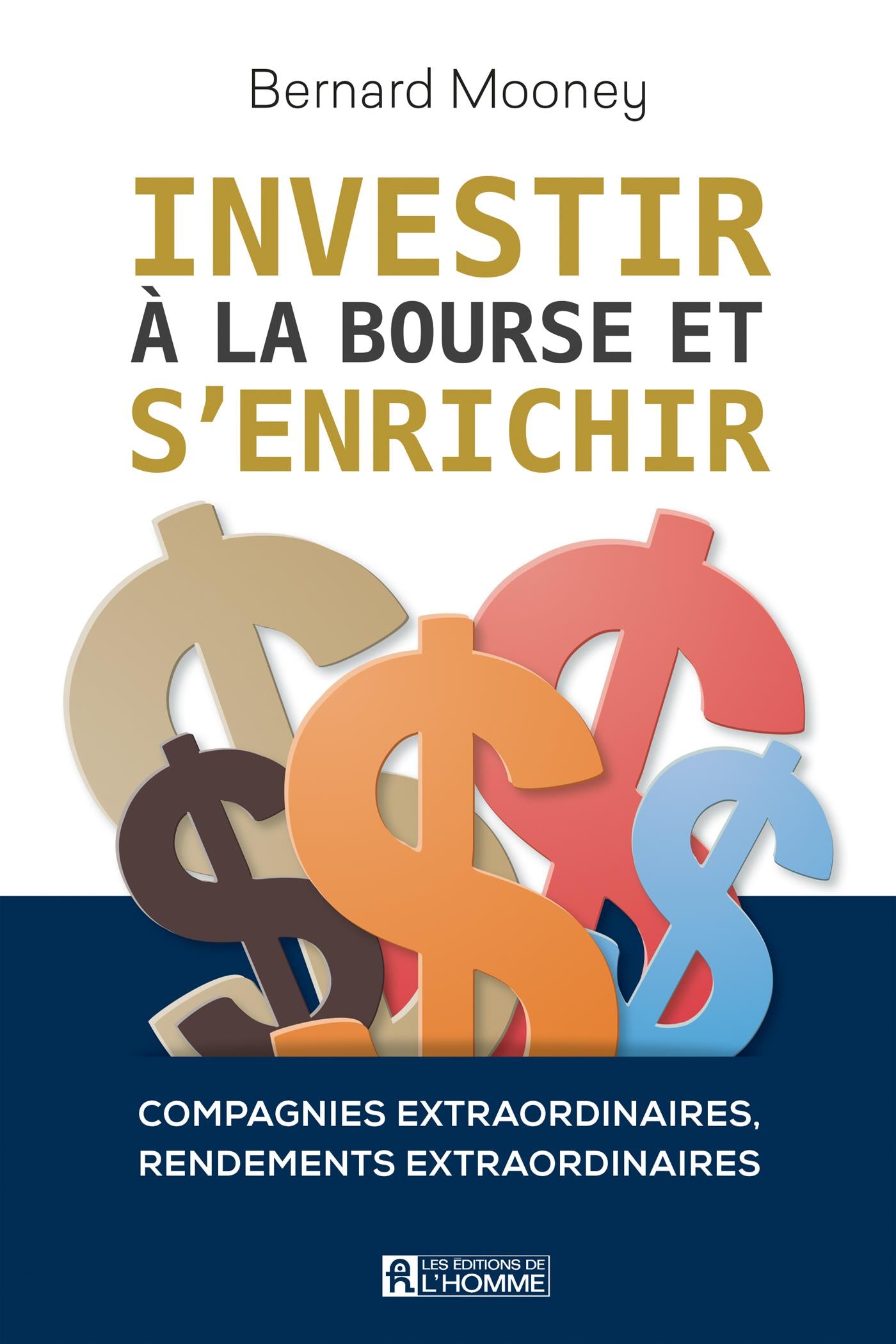 Couverture du livre de Investir à la Bourse et s'enrichir - papier format