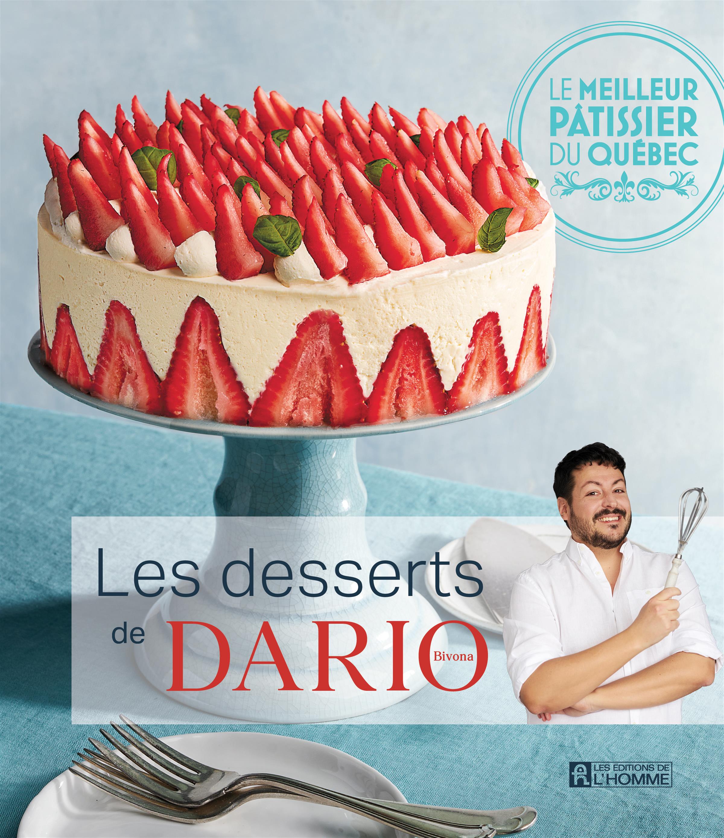 Couverture du livre de Les desserts de Dario Bivona - papier format