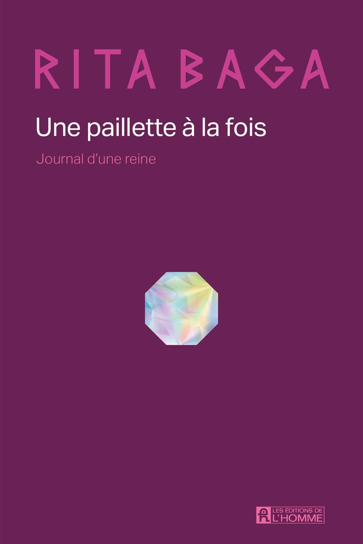 Couverture du livre de Une paillette à la fois - papier format