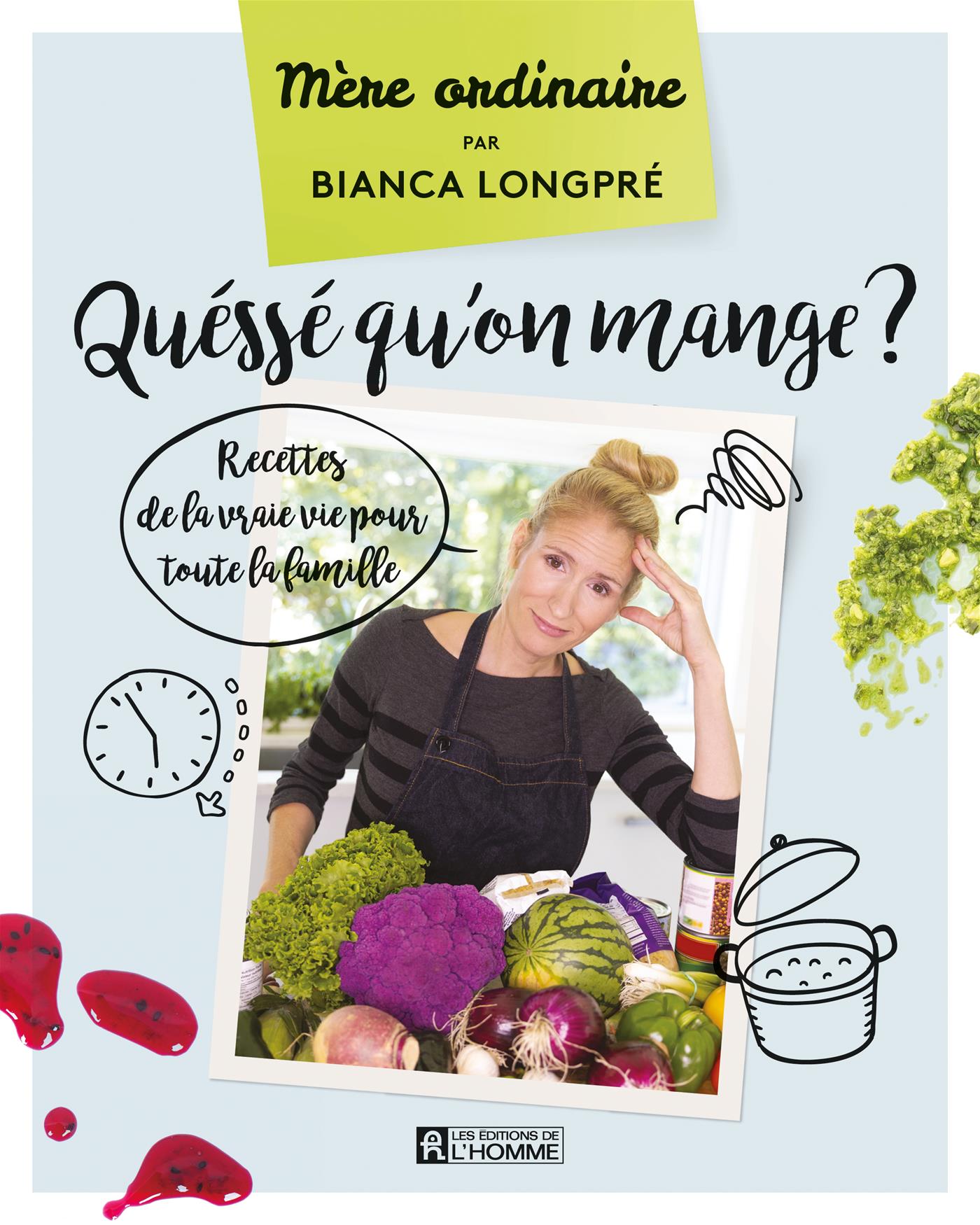 Couverture du livre de Quéssé qu'on mange ? - papier format