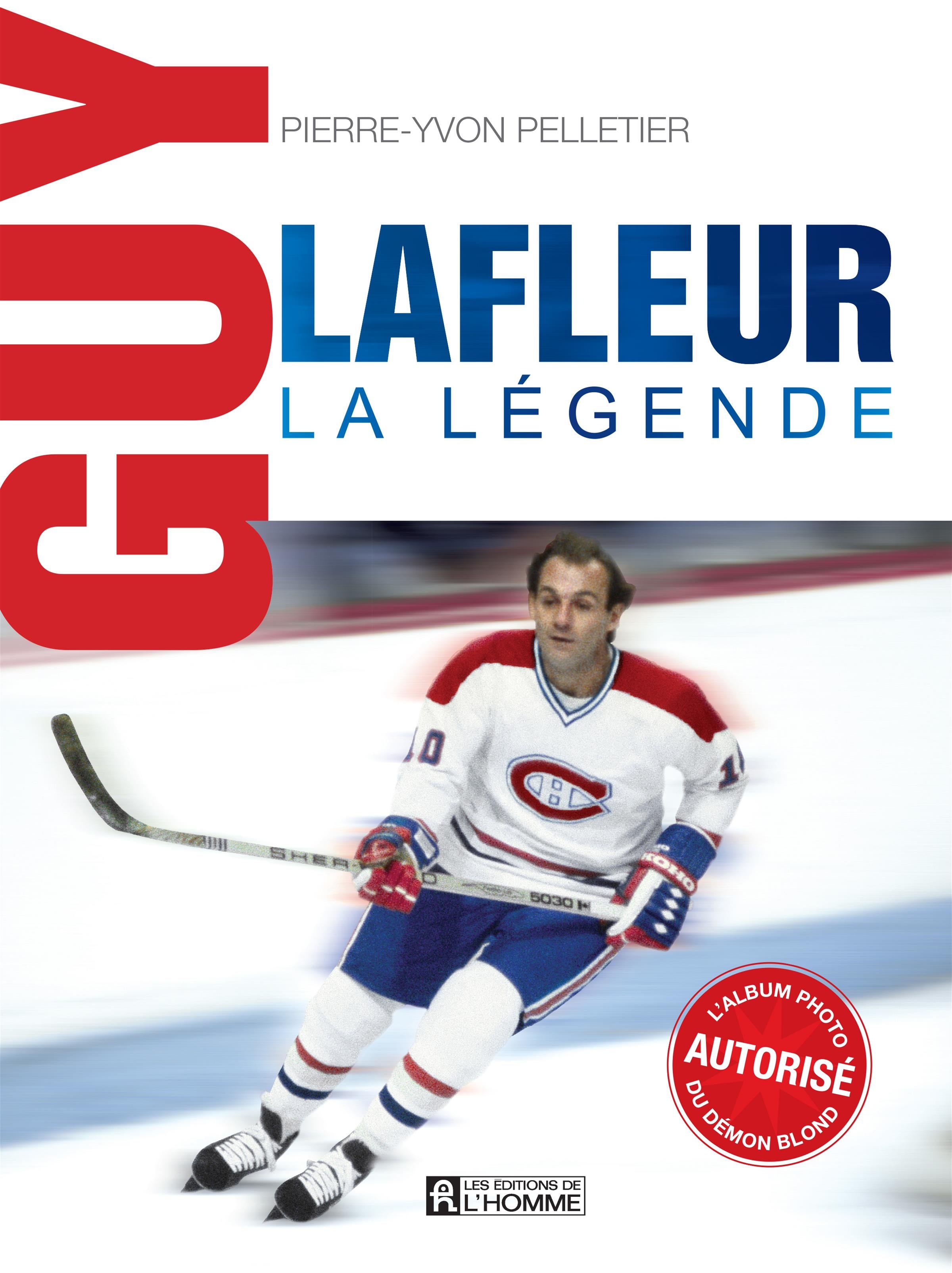 Couverture du livre de Guy Lafleur, la légende - papier format