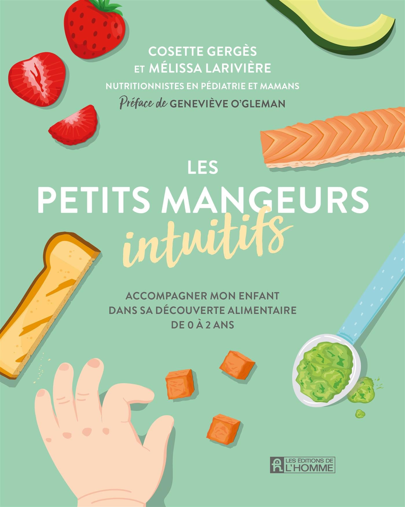 Couverture du livre de Les petits mangeurs intuitifs - papier format