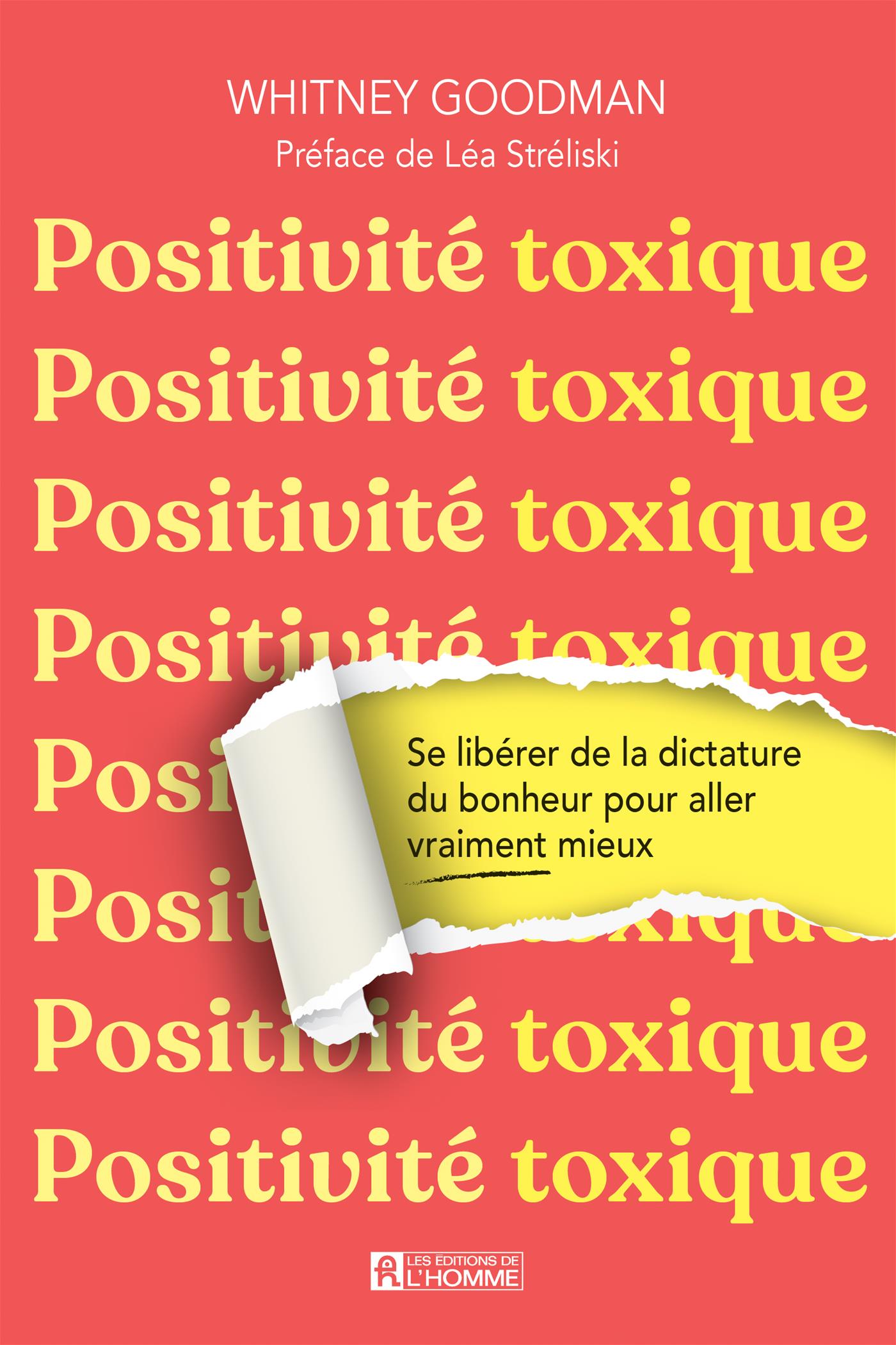 Couverture du livre de Positivité toxique - papier format