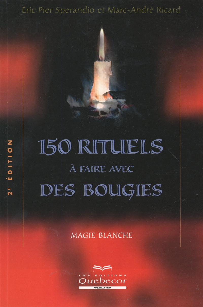 Couverture du livre de 150 rituels à faire avec des bougies - papier format