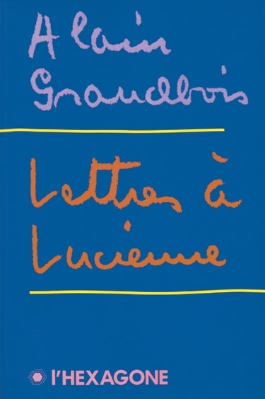 Couverture du livre de Lettres a Lucienne - papier format