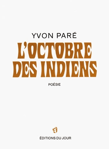 Couverture du livre de L'Octobre des indiens - papier format