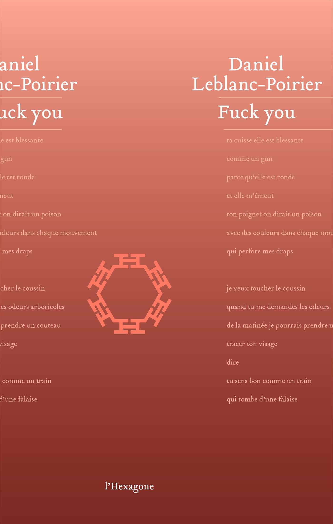 Couverture du livre de Fuck you - papier format