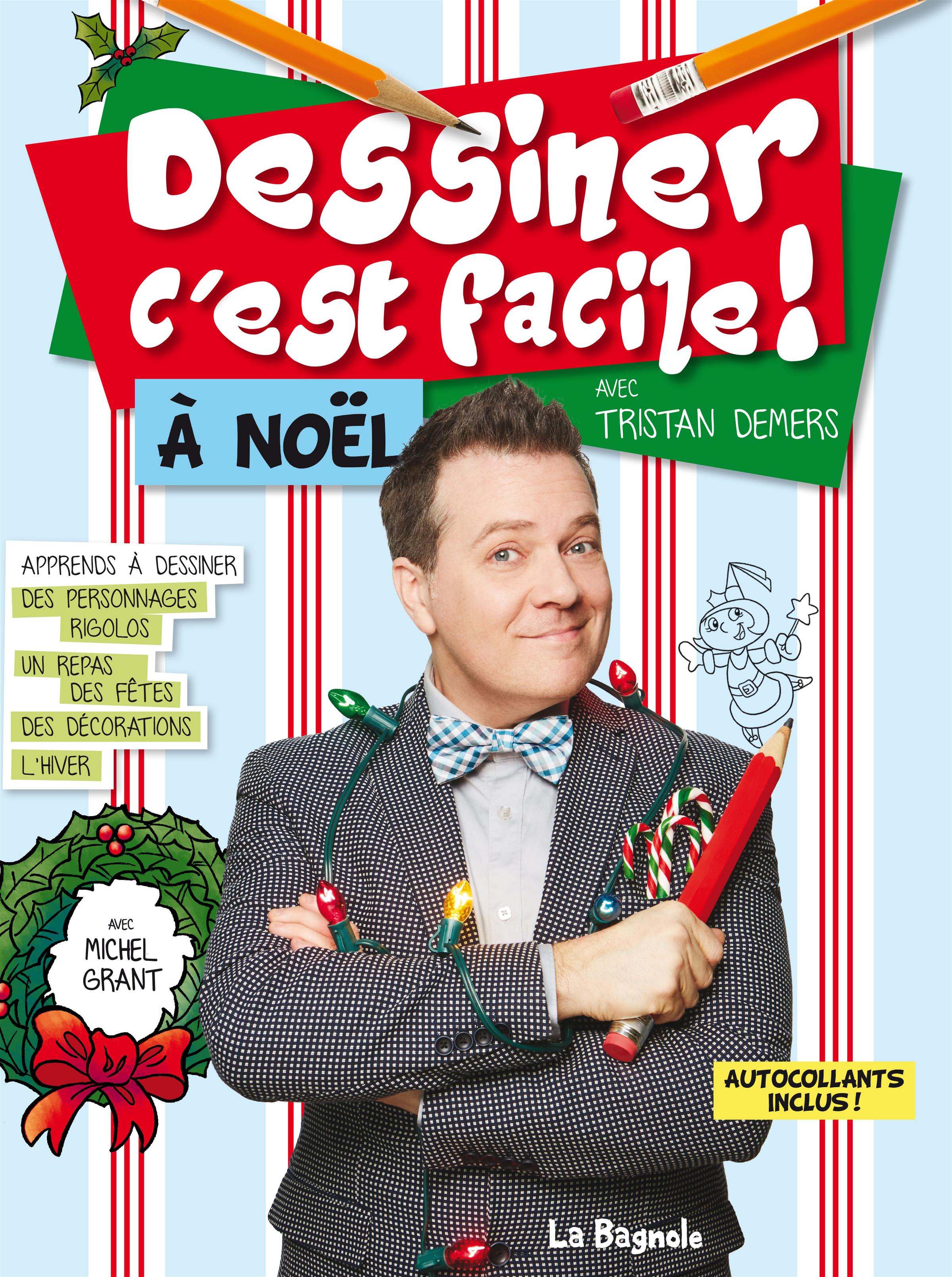 Couverture du livre de Dessiner c'est facile à Noël ! - papier format