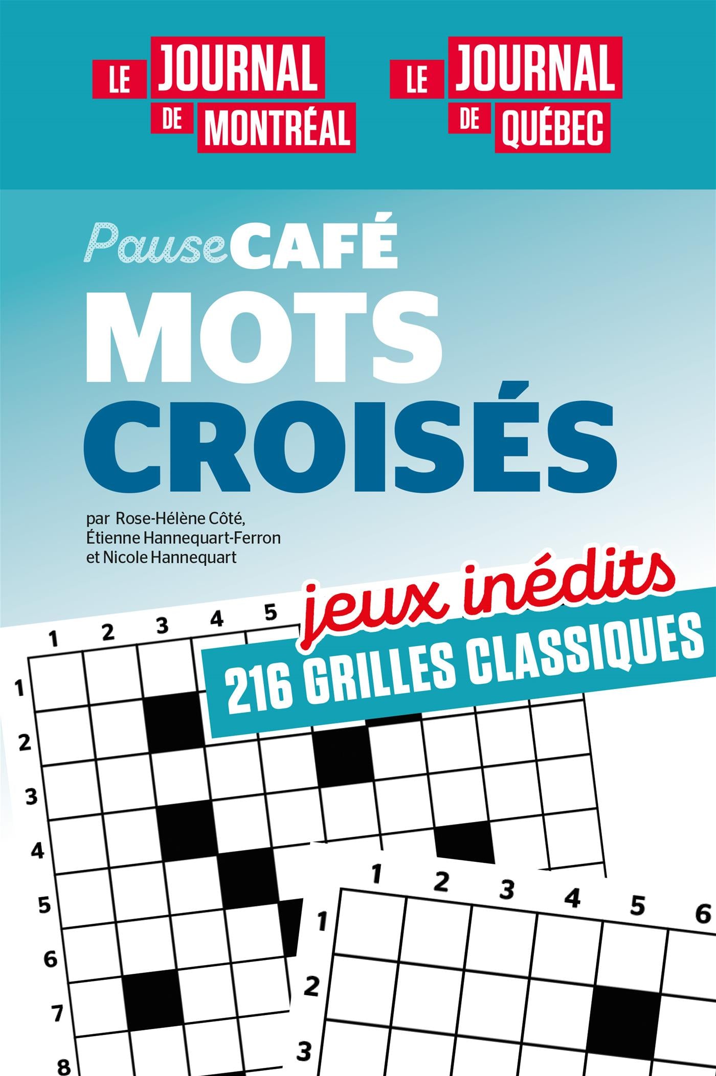 Couverture du livre de Pause-café - Mots croisés - Jeux inédits - papier format