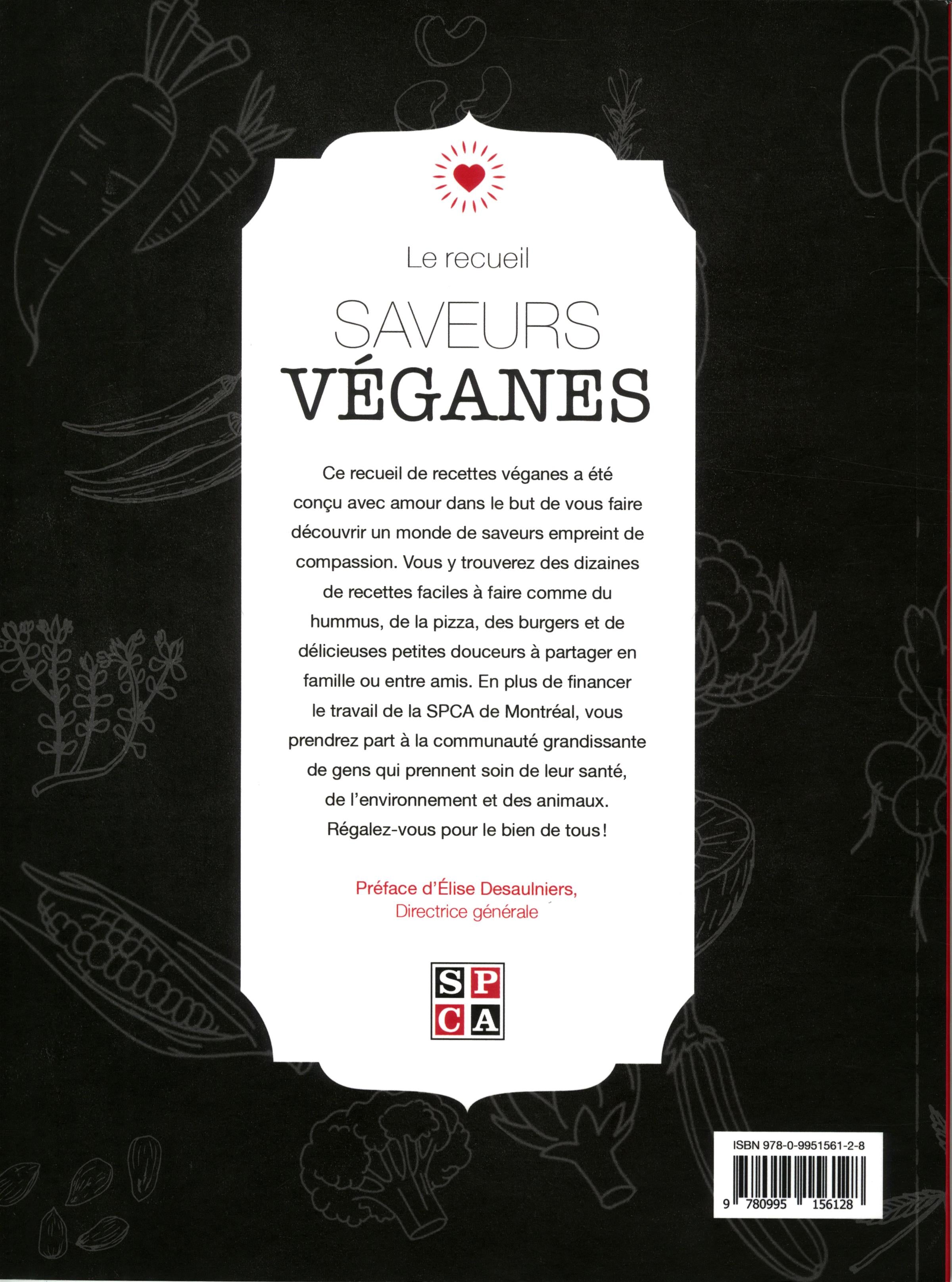 Couverture du livre de Saveurs véganes - papier format