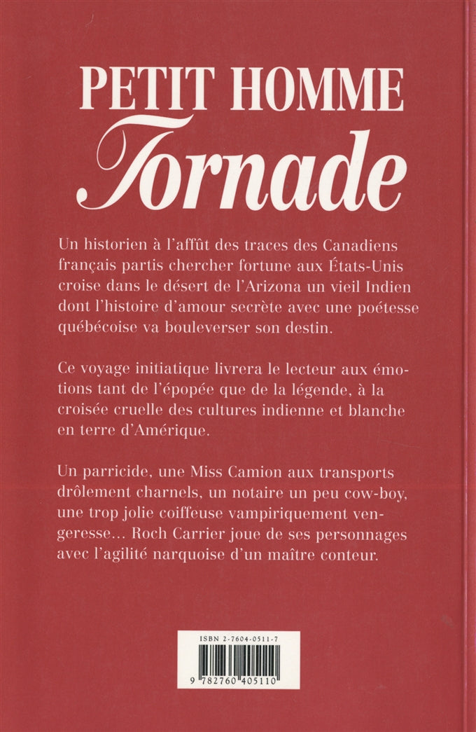 Couverture du livre de Petit Homme Tornade - papier format