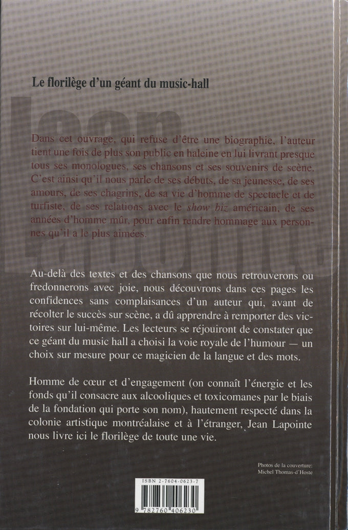 Couverture du livre de Presque tout Jean Lapointe - papier format
