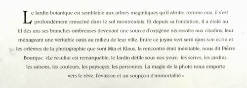 Couverture du livre de Le Jardin botanique de Montréal - papier format