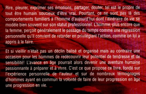 Couverture du livre de Vieillir au masculin : accepter le passage du temps - papier format
